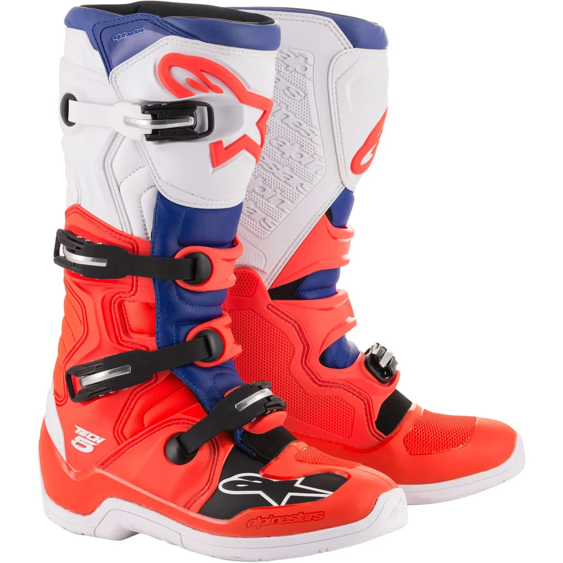 BOTAS ALPINESTARS TECH 5 RED FLUO / BLUE / WHITE